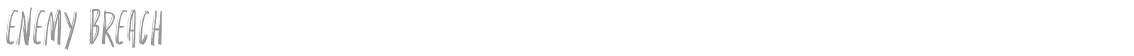 Enemy Breach font preview